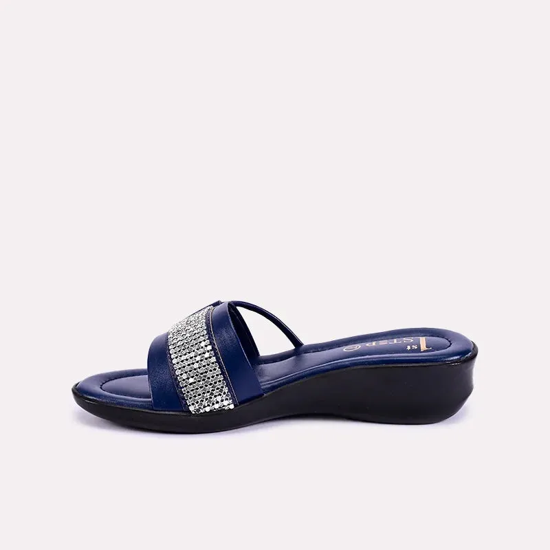 Wren Blue Fancy Slippers 0412472